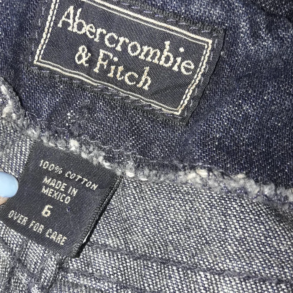 Vintage Bell Bottom Jeans Button Fly VTG 90s Cotton Denim Abercrombie & Fitch 6 - Picture 4 of 13